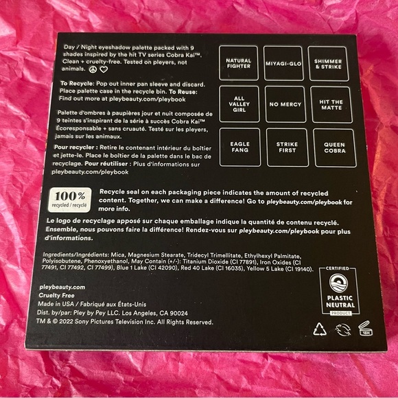 Cobra Kai x Pley Eyeshadow Palette | Cruelty-free - Picture 5 of 5